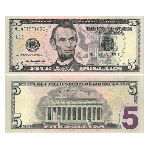 5 US Dollar 5 US Dollar